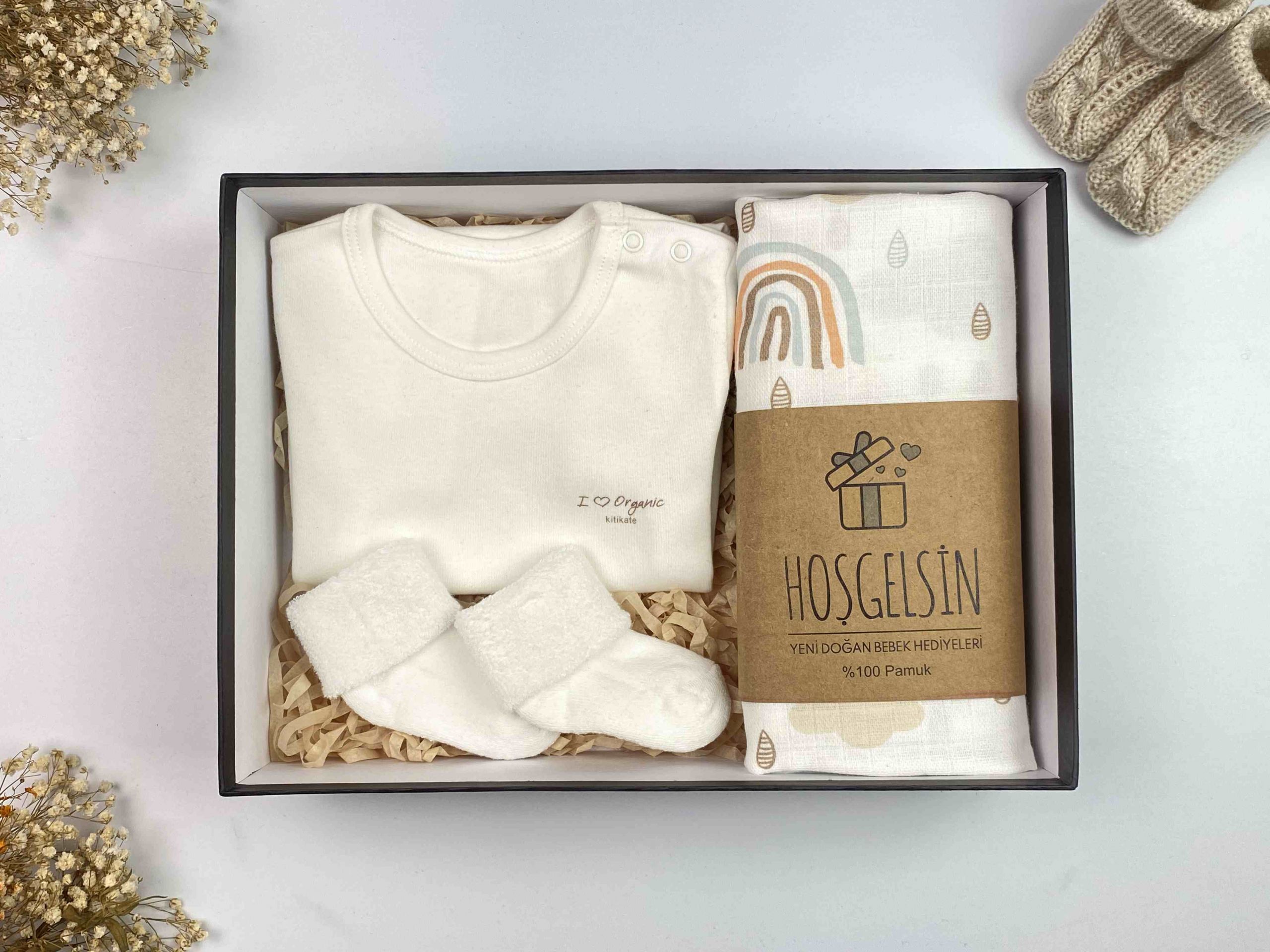 Gökkuşağı Hoşgelsin Bebek Hediye Kutusu